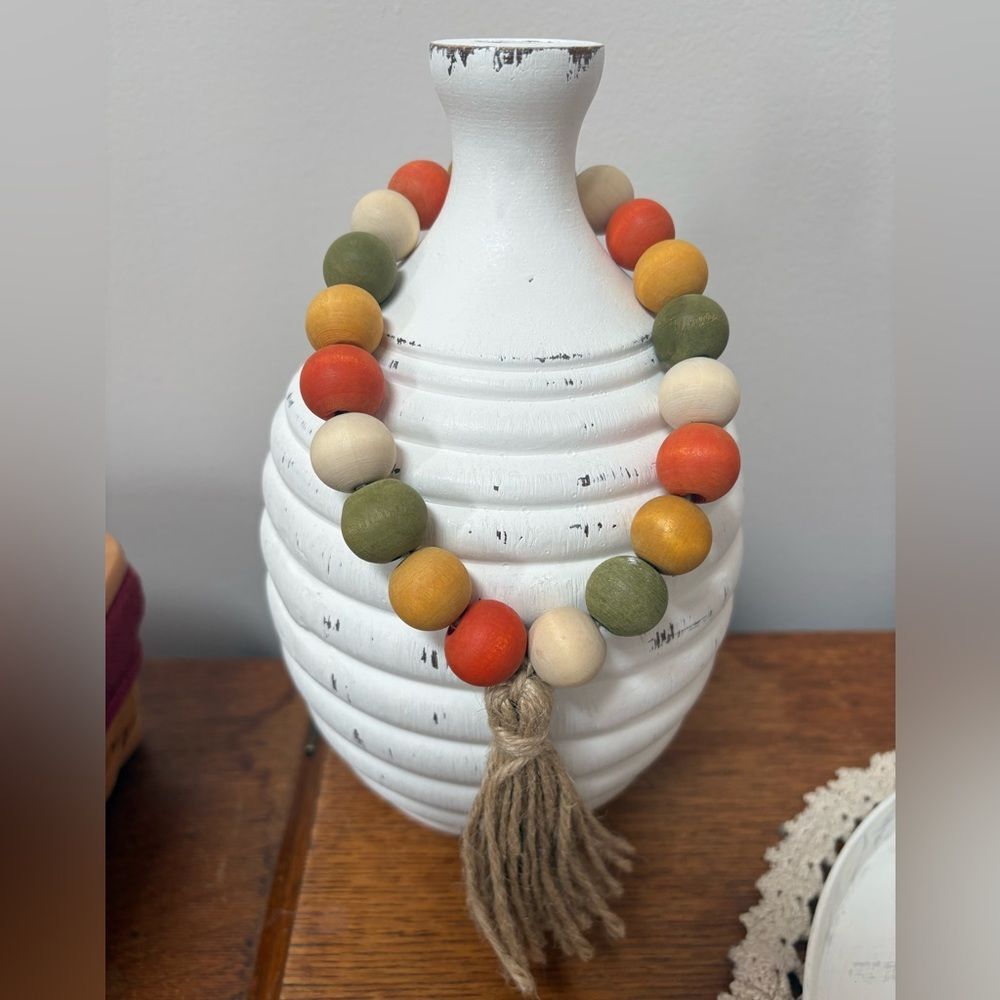 Autumn Beaded Loop Garland Fall Decor Holiday Tier Tray Decor Tabletop Decor